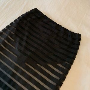 ASOS Skirts - ASOS Bodycon Sheer Striped Midi Skirt ASOS Skirts - ASOS Bodycon Sheer Striped Midi Skirt